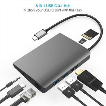 Hub 8 em 1 tipo C
