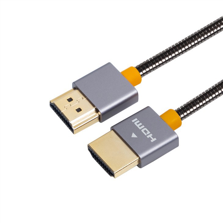 Cabo HDMI para HDMI 4K de aço inoxidável